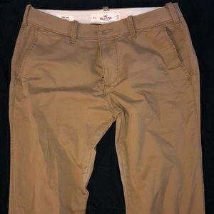 Hollister, 30x32 Dark Khaki Skinny Chinos